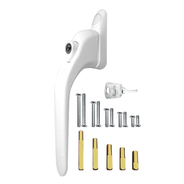 Asec multi spindle espagnolette handle repair kit - White Window Hardware