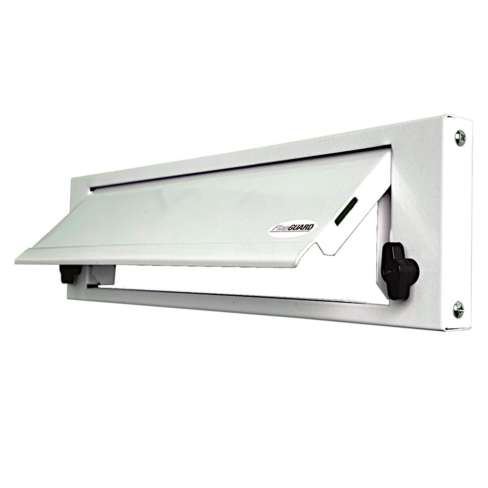 FlapGUARD Letterbox Internal Security Cover - White Letter Box Hardware